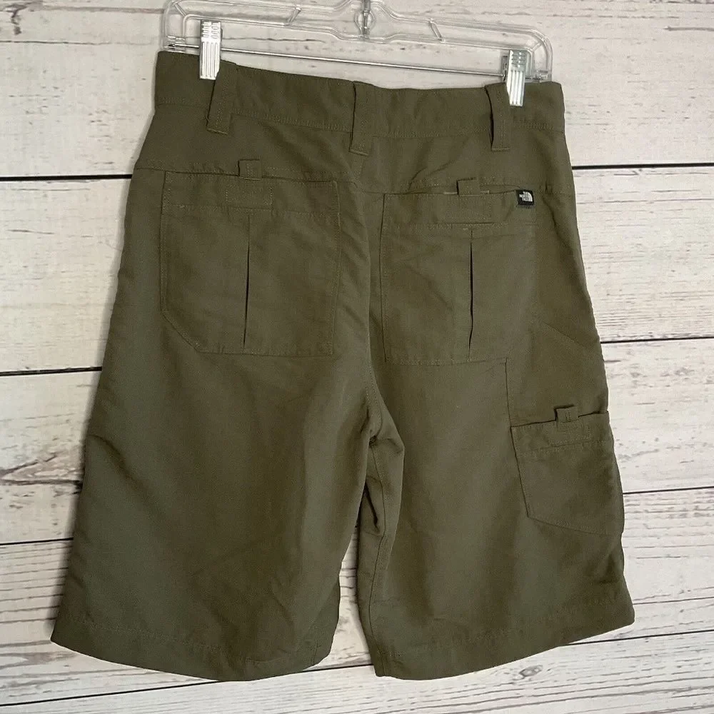 The North Face Mens Green/Brown Lightweight Outdoors/Hiking‎ Cargo Shorts  30/M